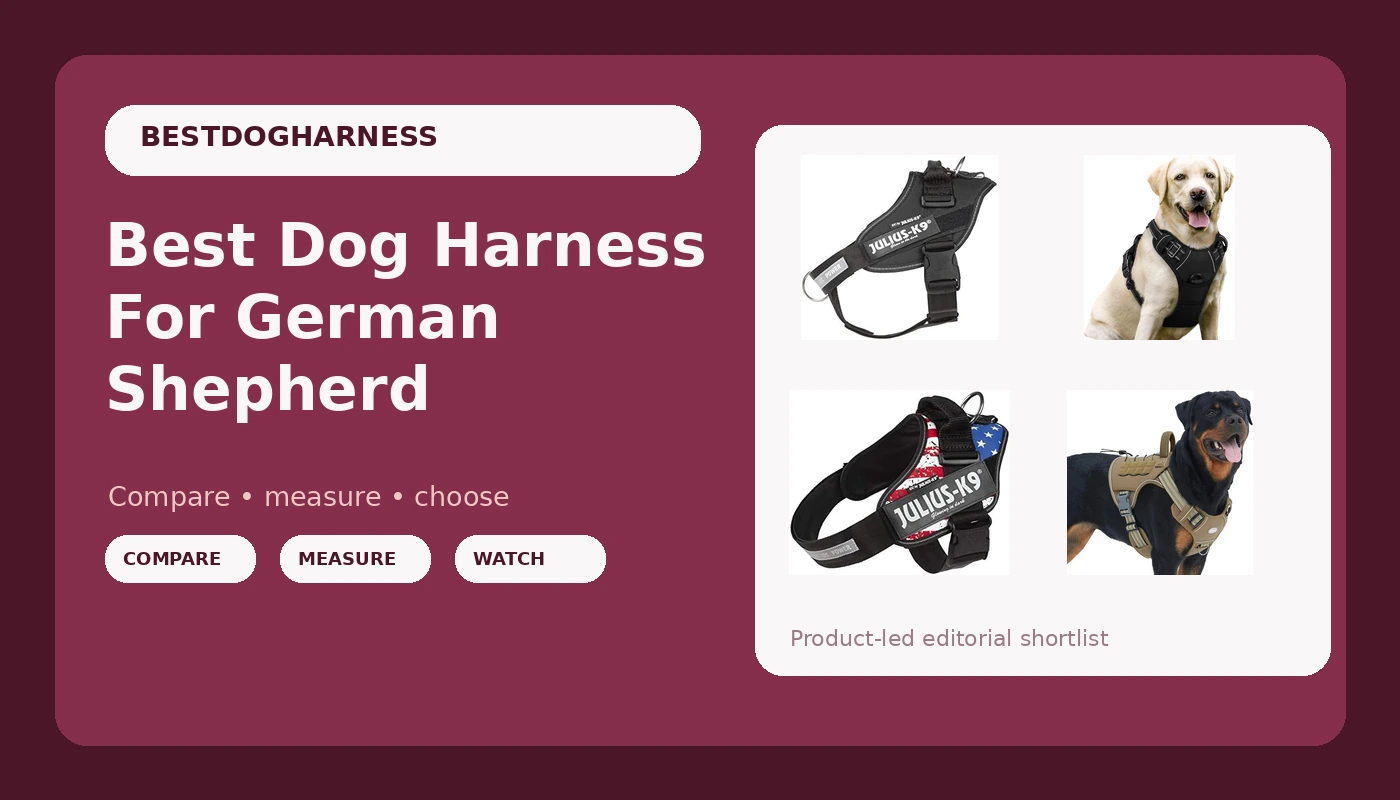 Best Dog Harness For German Shepherd - DogHarnessReviews review with measurements and honest opinion