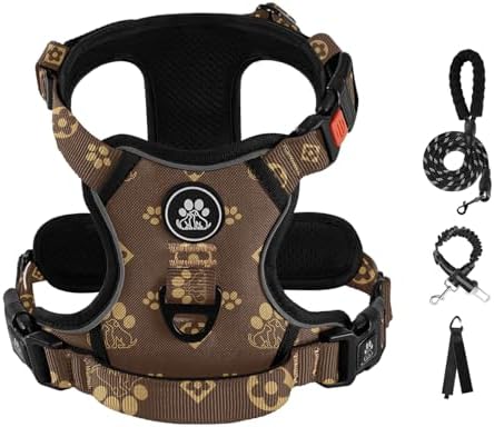 IVY&LANE No Pull Dog Harness for Small Dogs,Reflective Dog Vest Harness