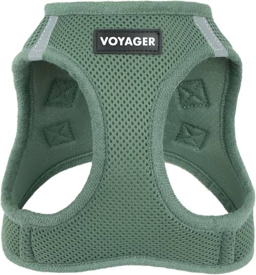 Voyager Step-in Air Dog Vest Harness - Moss Green, Small